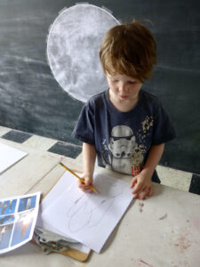 Outer Space Art Activity for Kids
